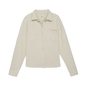 Donni thermal button down - colour stone